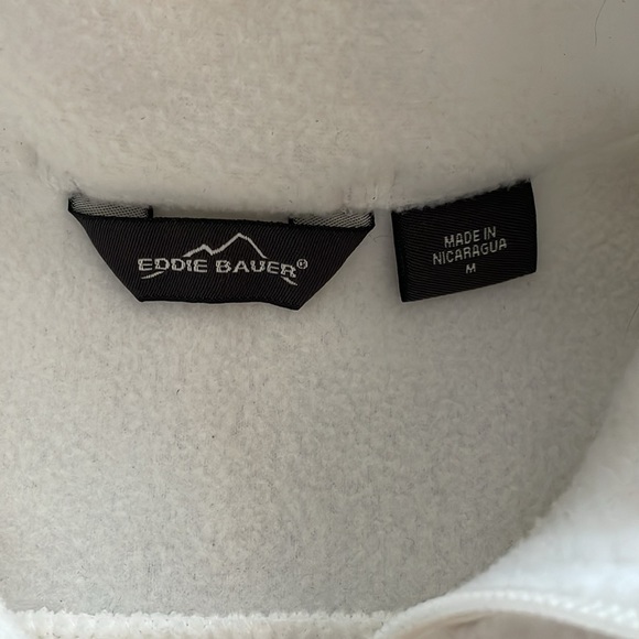 Eddie Bauer Women's White Full-Zip Fleece Jacket - Picture 4 of 10